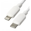 Кабель Type-C - Lightning, Hoco X96, 1 м, 2,4А, силіконовий, білий