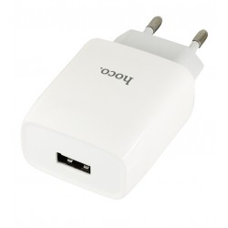 Зарядний пристрій Hoco C72A 1USB 2.1А, білий