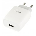 Зарядний пристрій Hoco C72A 1USB 2.1А, білий