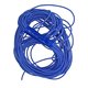 Кабель в силиконовой изоляции 20AWG, 0,5 мм², 1 м, синий, UL3135