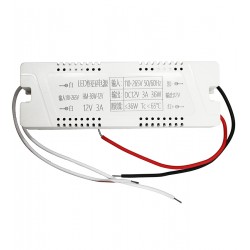 Блок питания 12V 3A, 36Вт, прямоугольный в корпусе, HM-36W-12V