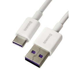 Кабель Type-C - USB, Baseus Superior Series Fast Charging, 66 Вт, 1 метр, белый CATYS-02