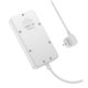 Удлинитель Hoco Storm 3-position socket AC7A |3USB/1Type-C, 3.4A/17W, белый
