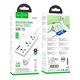 Удлинитель Hoco Storm 3-position socket AC7A |3USB/1Type-C, 3.4A/17W, белый