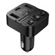 Автомобильное зарядное устройство Hoco E87, Bluetooth с FM-модулятором (Type-C PD 35W, USB), чёрное