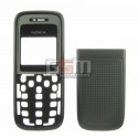 Корпус для Nokia 1200, чорний, High quality, передня і задня панель