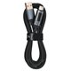 Кабель Type-C – USB, Hoco U148, 100W, с дисплеем, 1,2 метра, в тканевой оплётке, чёрный