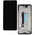 Дисплей для Xiaomi Poco X5 Pro, Redmi Note 12 Pro 5G, чёрный, с рамкой, копия (TFT)