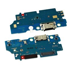 Шлейф для Samsung A175 Galaxy A17 4G, коннектора зарядки, с компонентами, orig (PRC), (плата зарядки)