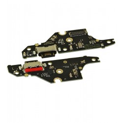 Шлейф для Motorola Moto G06, Moto G06 Power, коннектора зарядки, с компонентами, High Quality, (плата зарядки)
