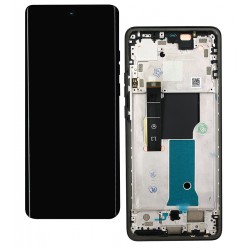 Дисплей для Motorola Edge 40 Neo, чорний, з рамкою, оригінал (PRC)