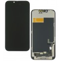 Дисплей для Apple iPhone 13, черний, с рамкой, без ошыбки, (Box), (OLED), GXQC soft, 60Hz