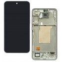 Дисплей для Samsung A356 Galaxy A35 5G, фіолетовий, з рамкою, orig (PRC OD), Lavender, GH82-34221C