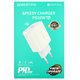 Зарядное устройство Borofone BA38A Plus, 1×Type-C PD 20W, белое