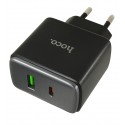 Зарядное устройство Hoco C158A, USB 18W, Type-C PD 45W, чёрное
