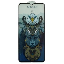 Закалённое защитное стекло iNobi Amulet для Oppo A78 5G, Realme C11, C25, C25Y, C30, C30s, C31, C33, C35, Anti-Static, Full Glue, чёрное