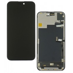 Дисплей для Apple iPhone 15 Pro Max, чорний, з рамкою, High Quality, 120Hz GXQC-Super IN CELL FHD Service Pack (без помилки)