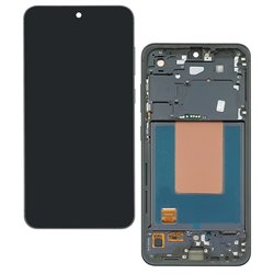 Дисплей для Samsung S721 Galaxy S24 FE, чорний, з сірою рамкою, оригінал (PRC OD), GH82-35848B