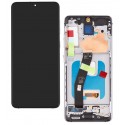 Дисплей для Samsung G980 Galaxy S20, G981 Galaxy S20 5G, білий, з рамкою, GXQC-Super OLED SOFT, Service Pack, Cloud White