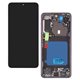 Дисплей для Samsung G990F Galaxy S21, чорний, з чорною рамкою, GXQC-Super OLED SOFT, Service Pack
