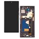 Дисплей для Samsung N985F Galaxy Note 20 Ultra, N986B Galaxy Note 20 Ultra 5G, черный, с тачскрином, с черной рамкой, GXQC-Super OLED SOFT, Service Pack