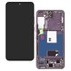 Дисплей для Samsung S901 Galaxy S22 5G, чорний, з рамкою, GXQC-Super OLED SOFT, Service Pack