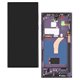 Дисплей для Samsung S908 Galaxy S22 Ultra, чорний, з чорною рамкою, GXQC-Super OLED SOFT, Service Pack
