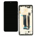 Дисплей для Xiaomi Poco X7 Pro, черный, с рамкой, GXQC, Service Pack Original, 2412DPC0AG, 2412DPC0AI