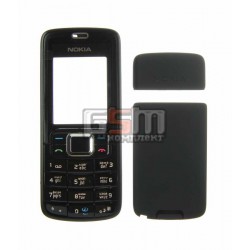 Корпус для Nokia 3110c, черный, копия ААА, с клавиатурой, передняя и задняя панель