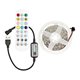 Светодиодная лента LED, RGB, 5V, IP 20, 5м, Bluetooth + пульт дистанционного управления, с датчиком звука, на самоклейке