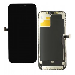 Дисплей для Apple iPhone 12 Pro Max, чёрный, с рамкой, High Copy, без ошибки, (OLED), ZY-OLED, 60Hz