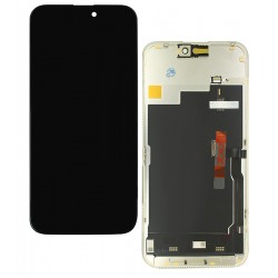 Дисплей для Apple iPhone 15 Pro Max, чорний, з рамкою, High Quality, 120Hz GXQC-Super OLED SOFT Service Pack