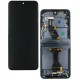 Дисплей для Samsung F731 Galaxy Z Flip5, чорний, з рамкою, оригінал (переклеєне скло)