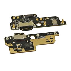 Шлейф для Cubot A30, конектора зарядки, з компонентами, High Quality, (плата зарядки)