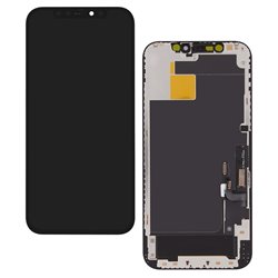 Дисплей для Apple iPhone 12, iPhone 12 Pro, чёрный, с рамкой, High Quality, (TFT), 60Hz ZY IN CELL FHD (без ошибки)