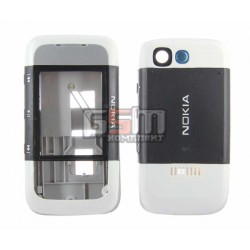 Корпус для Nokia 5300, серый, копия ААА, передняя и задняя панель