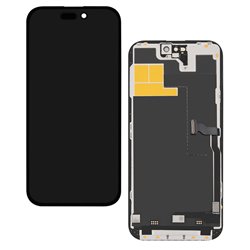 Дисплей для Apple iPhone 14 Pro Max, чёрный, с рамкой, High Quality, 120Hz GXQC-Super IN CELL FHD Service Pack (без ошибки)
