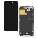 Дисплей для Apple iPhone 14 Pro Max, чёрный, с рамкой, High Quality, 120Hz GXQC-Super IN CELL FHD Service Pack (без ошибки)