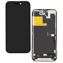 Дисплей для Apple iPhone 14 Pro, чёрный, с рамкой, High Quality, 120Hz GXQC-Super IN CELL FHD Service Pack (без ошибки)