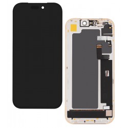 Дисплей для Apple iPhone 17 Pro, чорний, з рамкою, High Copy, (OLED), DD-OLED, 120Hz, без ошибки