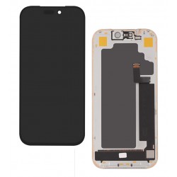 Дисплей для Apple iPhone 17 Pro, чорний, з рамкою, High Copy, (OLED), DD-OLED, 120Hz