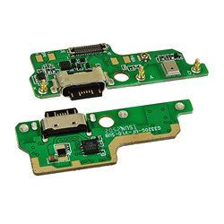 Шлейф для Cubot A20, конектора зарядки, з компонентами, High Quality, (плата зарядки)
