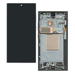 Дисплей для Samsung S928 Galaxy S24 Ultra, чорний, з рамкою, оригінал (PRC), Titanium Black