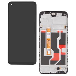 Дисплей для Oppo A36, Oppo A76, черный, с рамкой, Box, PESM10, CPH2375, BV066G3M-L01-MB00