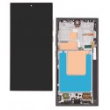 Дисплей для Samsung S928 Galaxy S24 Ultra, чорний, з рамкою, GXQC-Super OLED SOFT, Service Pack, Titanium Black(od49379)