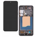 Дисплей для Samsung S931 Galaxy S25, черный, с рамкой, GXQC-Super OLED SOFT, Service Pack