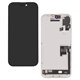 Дисплей для Apple iPhone 16 Pro, чорний, з рамкою, High Quality, 120Hz, GXQC-Super OLED SOFT, Service Pack, (без помилки)