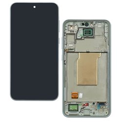 Дисплей для Samsung A356 Galaxy A35 5G, блакитний, з рамкою, Original (PRC OD), Iceblue, GH82-34221B