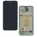 Дисплей для Samsung A356 Galaxy A35 5G, блакитний, з рамкою, Original (PRC OD), Iceblue, GH82-34221B