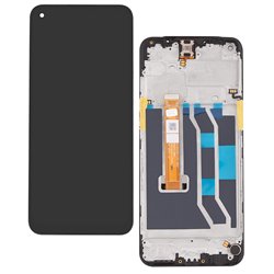 Дисплей для Oppo A53, Oppo A32 (2020), с сенсорным экраном (дисплейный модуль), черный, с рамкой, (Box)